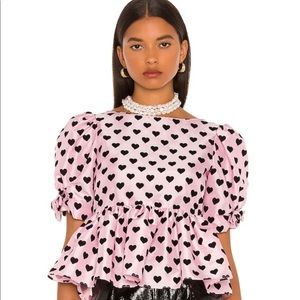 Love Shack Fancy Keily Top, Size 0